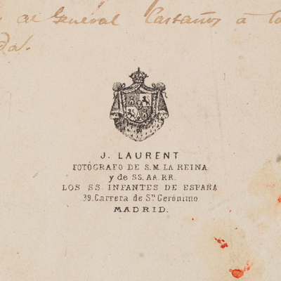 Sello tinta J. LAURENT. Reverso HF7684
