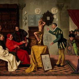 Visita del cardenal Tavera al célebre Alonso Berruguete