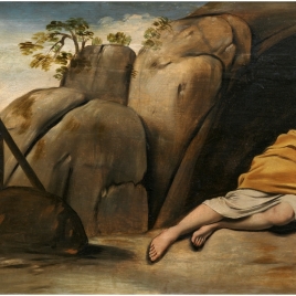 Magdalena penitente en la gruta de Sainte-Baume